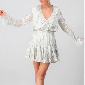 VICI White/Ivory/Silver Dress (BRIDES)- Med.